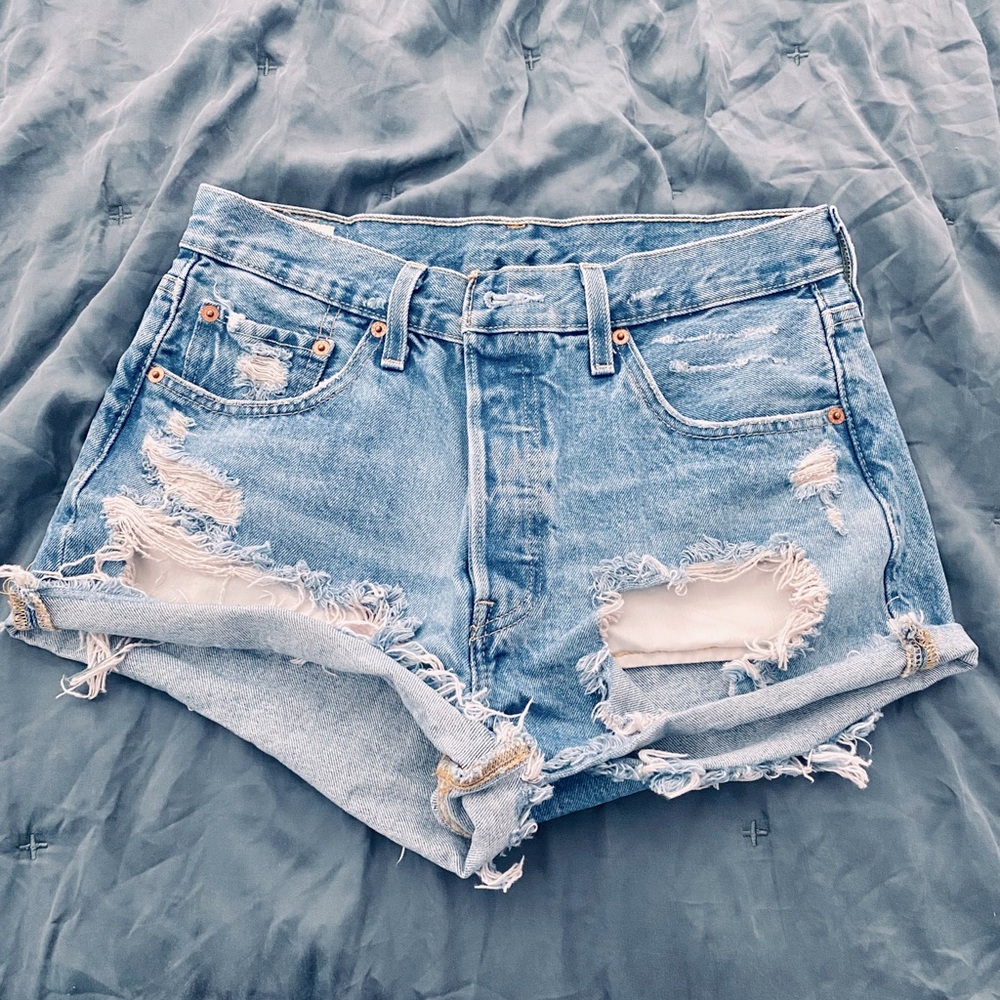 Levi's 501 premium blue jean shorts